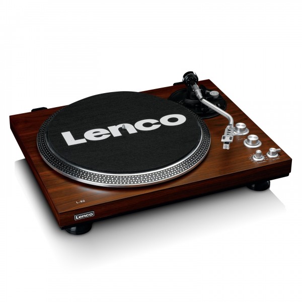 Lenco L-92WA Turntable with USB, Walnut - Nearly New