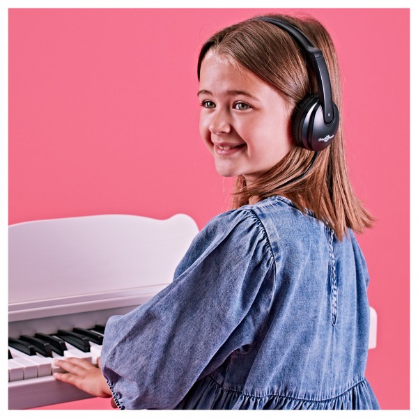 Junior Headphones, Black, by Gear4music