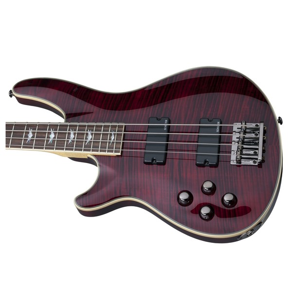 Schecter Omen Extreme-4 Left Handed Bass, Black Cherry
