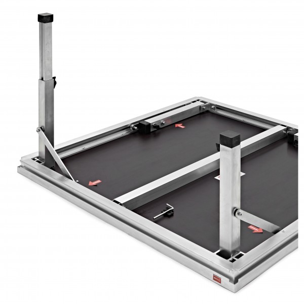 G4M Compact Stage with Folding Adjustable Legs, 2m x 2m