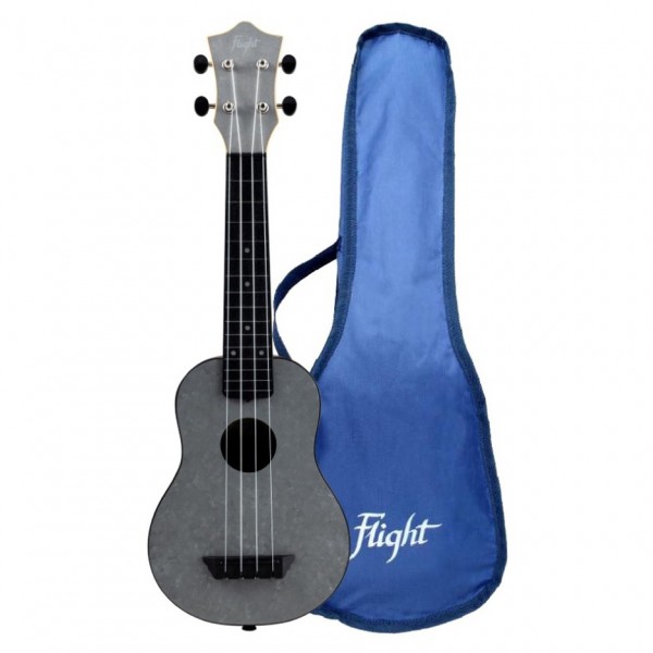 Flight TUS-65 Travel Soprano Ukulele, Silver