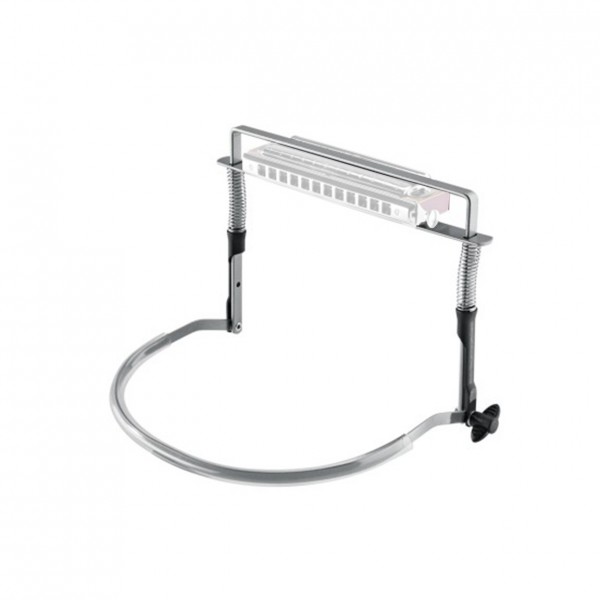 K&M 16410 Harmonica Holder, Nickel Coloured