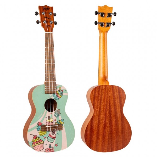 Flight AUC33 Concert Ukulele, Cupcake