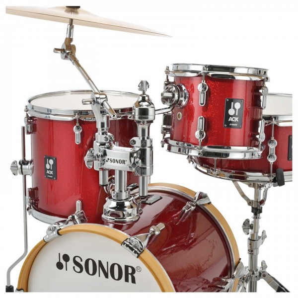 Sonor AQX 14" Micro Shell Pack, Red Moon Sparkle