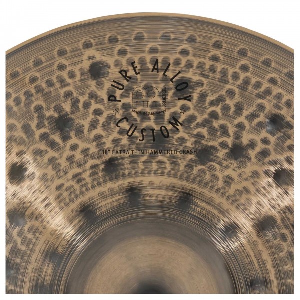 Meinl Pure Alloy Custom 18" Extra Thin Hammered Crash