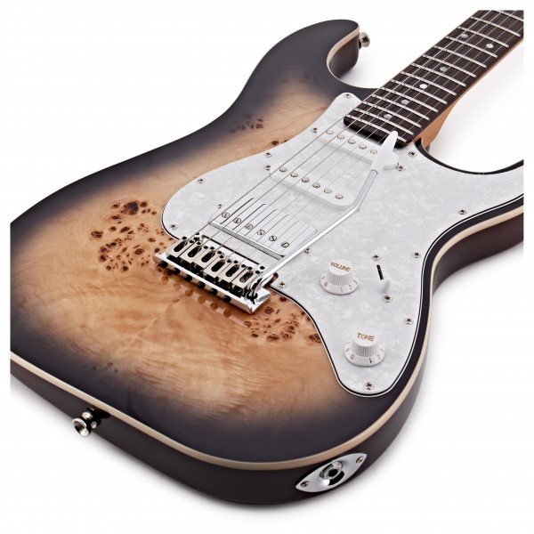 JET Guitars JS-450 Rosewood, Transparent Brown Spalted