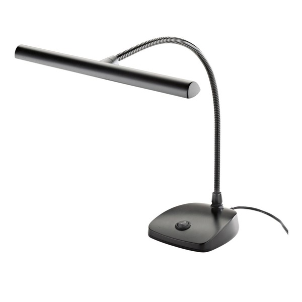 K&M 12297 LED Piano Lamp, Black, EU Plug