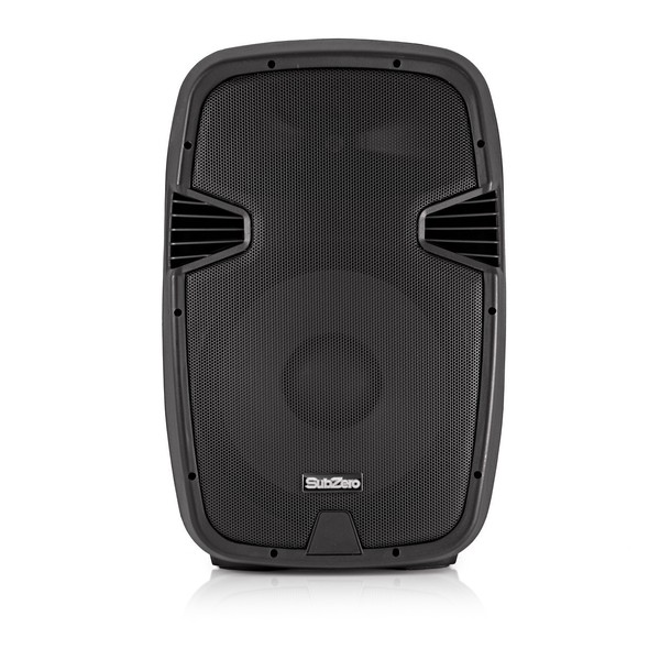 SubZero 600W 15" PA Speaker System with Digital Media Player & Stands