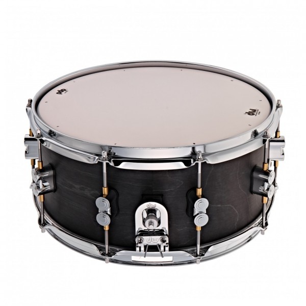 PDP 14" x 6.5" Maple Shell Snare & Gewa Case, Black Wax Finish