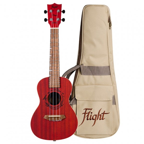 Flight DUC380 Concert Ukulele, Coral