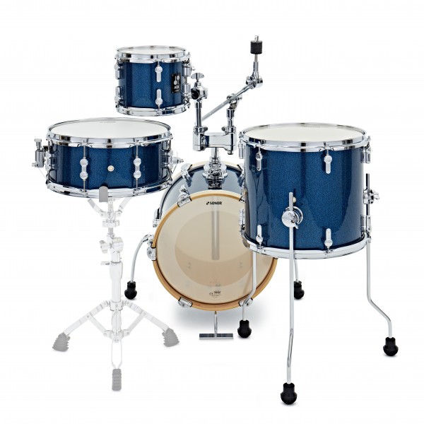 Sonor AQX 14" Micro Shell Pack, Blue Ocean Sparkle