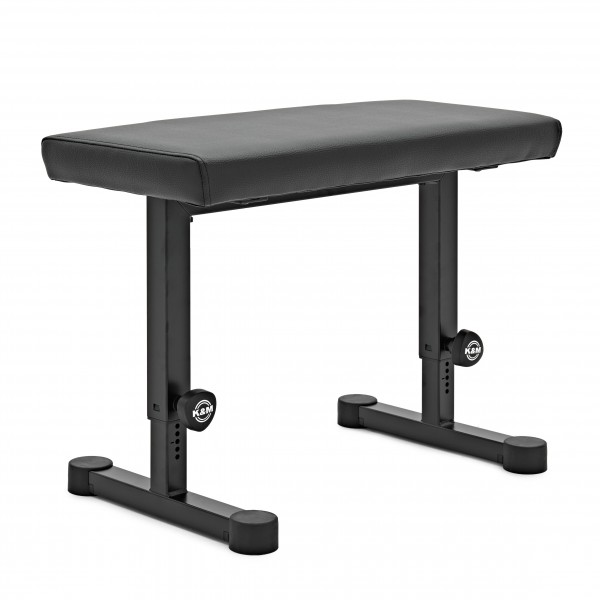 K&M 14085 Piano Bench, Imitation Leather, Black