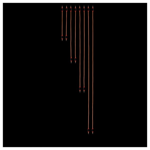 MyVolts Candycords Halo 8-Pack - Various Sizes, Sunset Peach