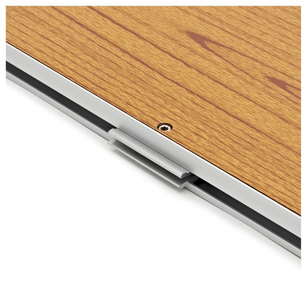 1m x 1m Portable Dance Floor Tile by Gear4music, Wood Finish