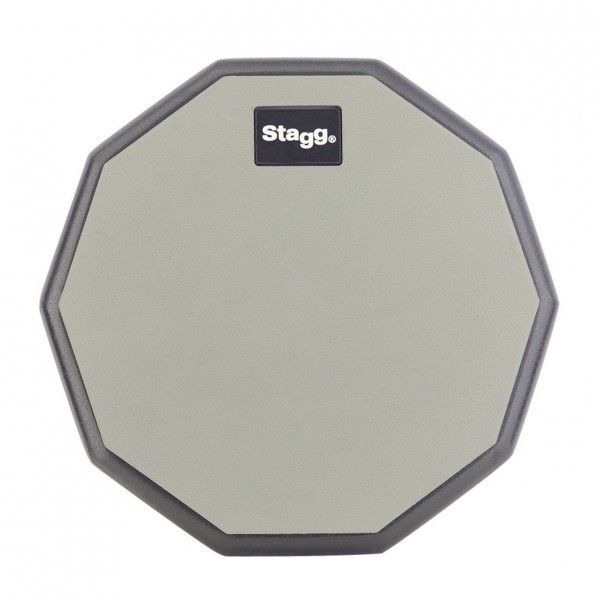 Stagg 8" Desktop Practice Pad & Maple 7A Drumsticks, Wood Tip