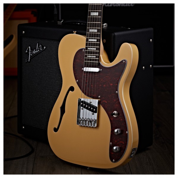 Knoxville Semi-Hollow Electric Guitar by Gear4music, Butterscotch