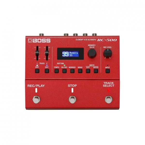 Boss RC-500 Loop Station Dual Track Looper Pedal with Power Supply