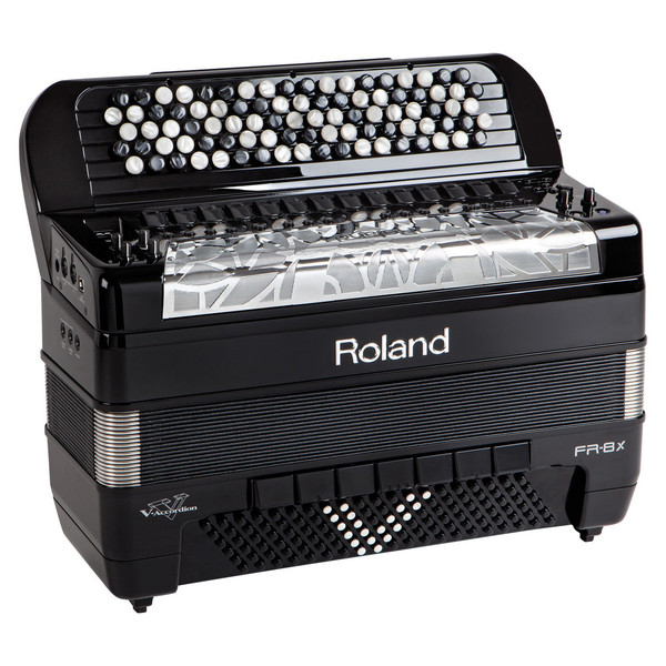 Roland FR-8XB V-Accordion, Button-Type, Black