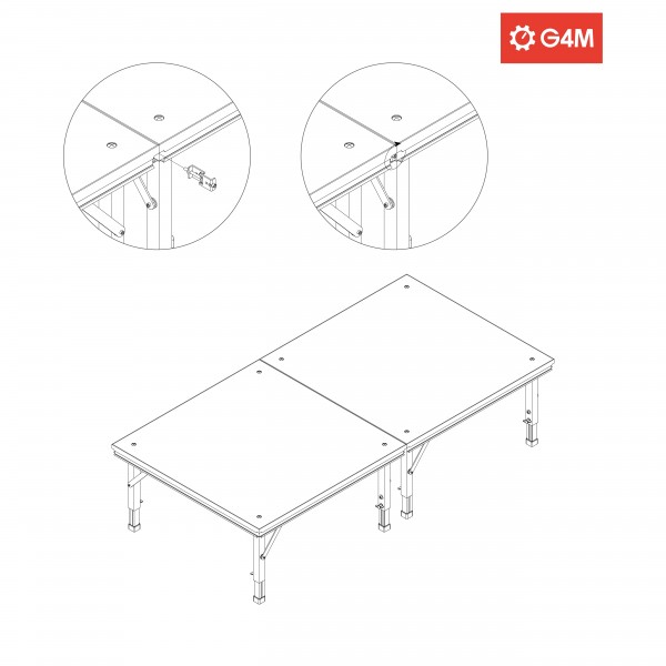 G4M Compact Stage Platform Clamp