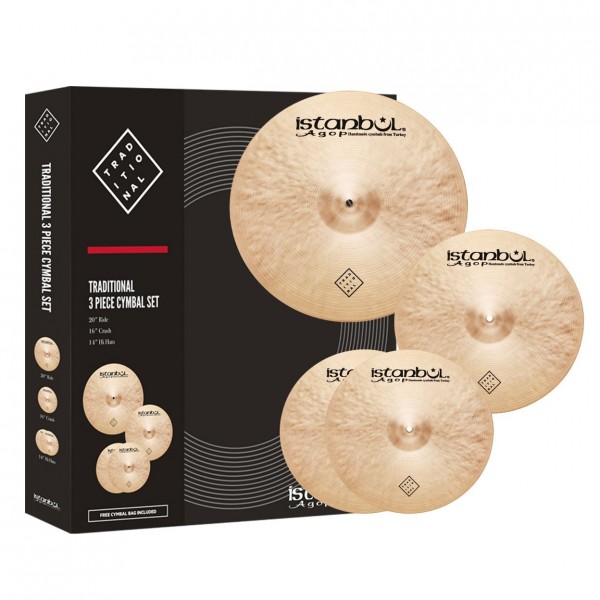 Istanbul Agop Traditional Cymbal Set With Bag