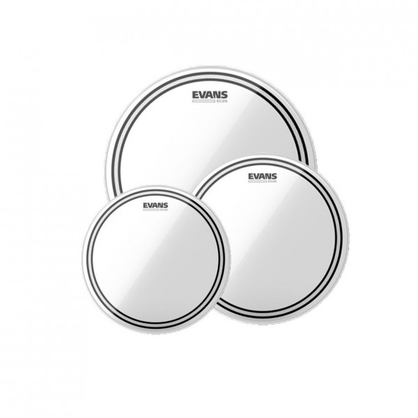 Evans EC2 Clear Tom Pack 10", 12", 14" & EQ PODS