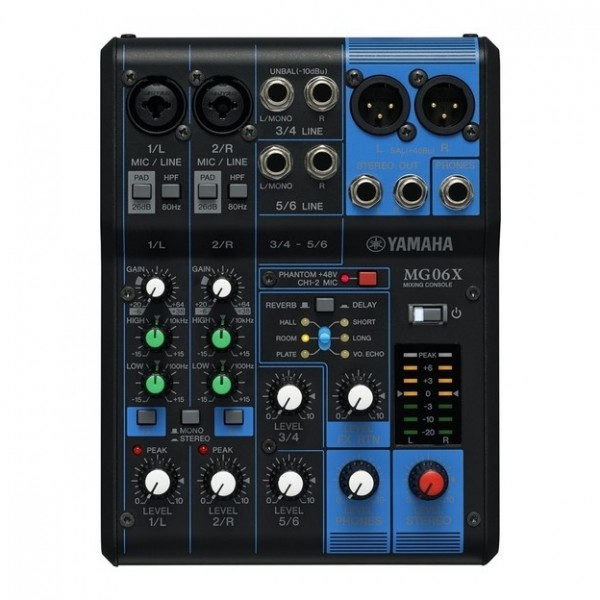Yamaha MG06X Analog Mixer with Gear4music Bag