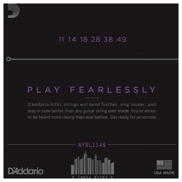 DAddario NYXL1149 Nickel Wound Electric Guitar Strings, Medium, 11-49