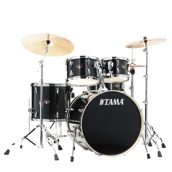 Tama Imperialstar 22" 5pc Drum Kit w/Meinl Cymbals, Hairline Black
