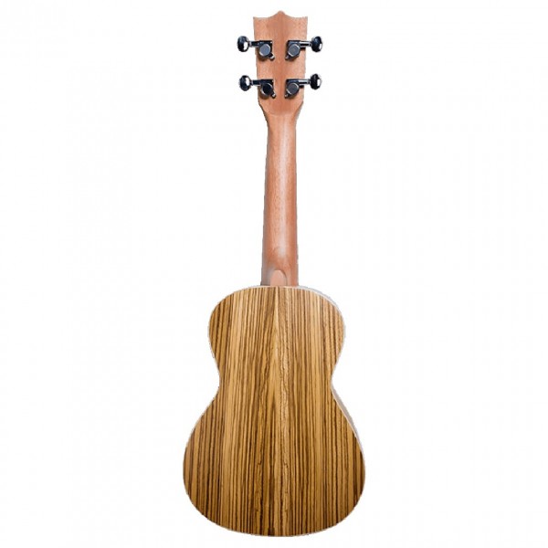 Flight DUC325 Concert Ukulele, Zebrawood B&S