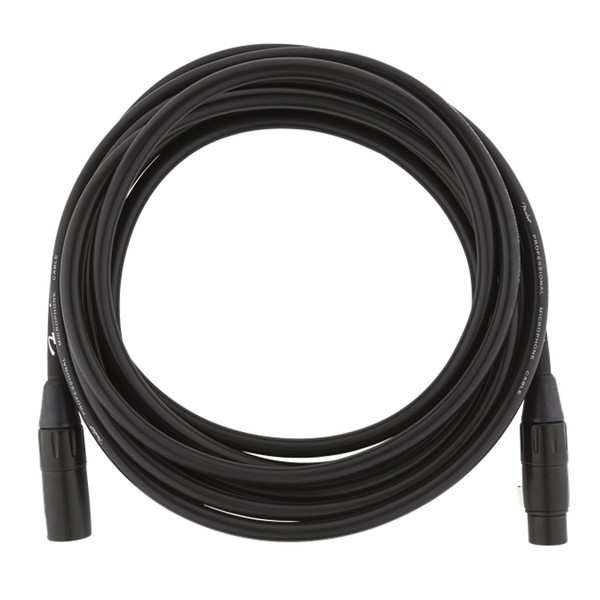 Fender Professional 4.5M/15ft Microphone Cable, Black
