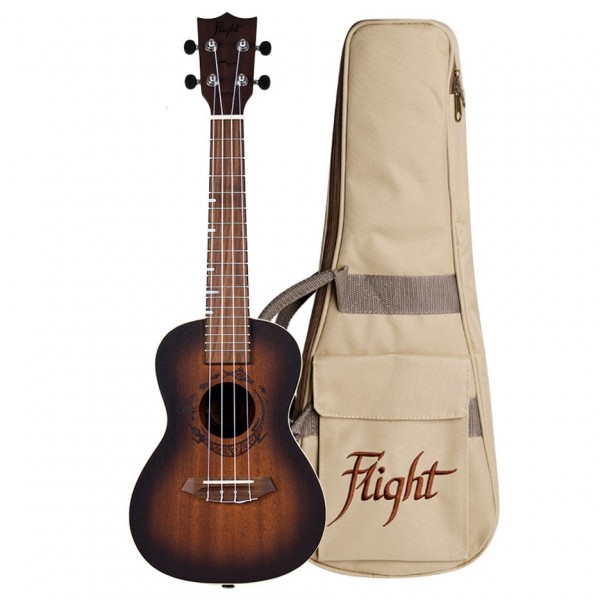 Flight DUC380 Concert Ukulele, Amber