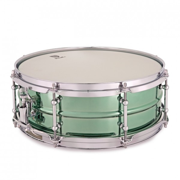 WorldMax 14 x 5" Jade Tiger Steel Snare Drum & Ahead Armor Case