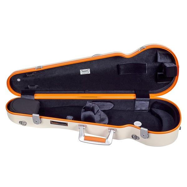 BAM SUP2002XL Supreme Ice Hightech Violin Case, White and Orange
