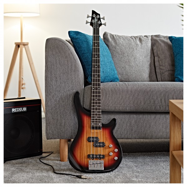 Chicago Bass Guitar by Gear4music, Sunburst