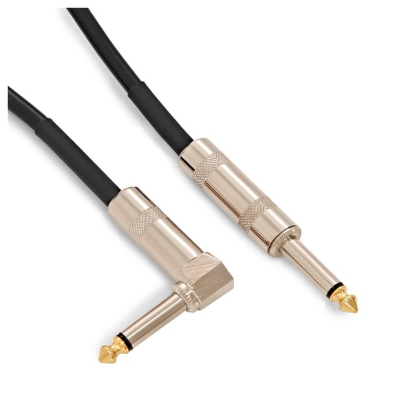 Coiled Jack Right Angled Instrument Cable, 1m