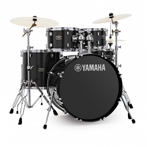 Yamaha Rydeen 22" Drum Kit w/Cymbals, Black Glitter