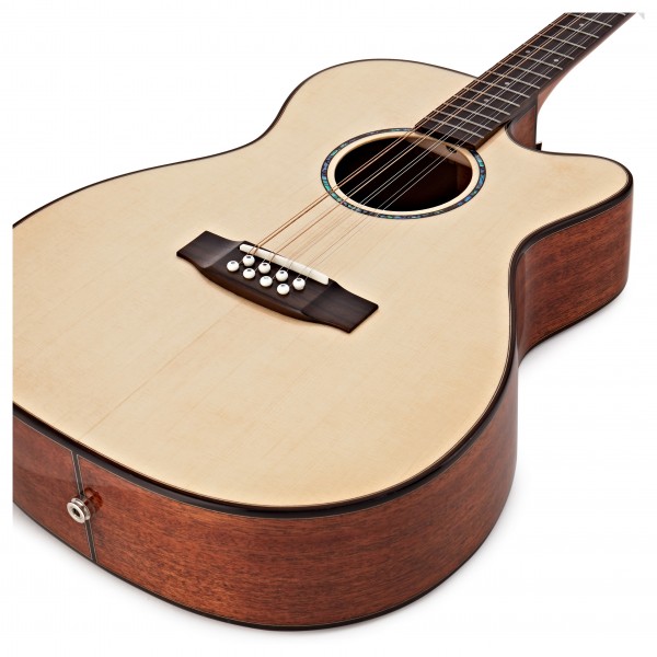 Ozark 2246 Bouzouki Electro Acoustic Guitar, Natural