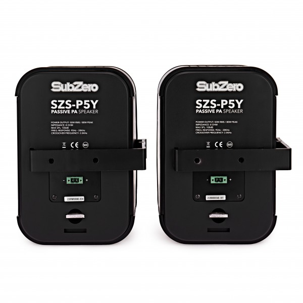 SubZero SZS-P5Y 5" Passive Background Wall Speakers, Pair