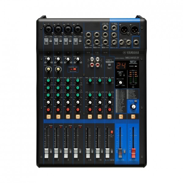 Yamaha MG10XUF Analog USB Mixer with Gear4music Bag