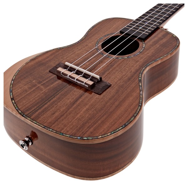 Hartwood Sonata Armrest Concert Ukulele, AA Solid Koa