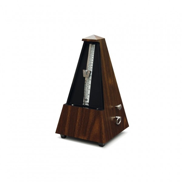 Wittner 2181 Plastic Metronome with Bell, Mahogany