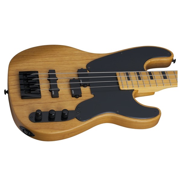 Schecter Model-T Session Bass Guitar, Aged Natural Satin