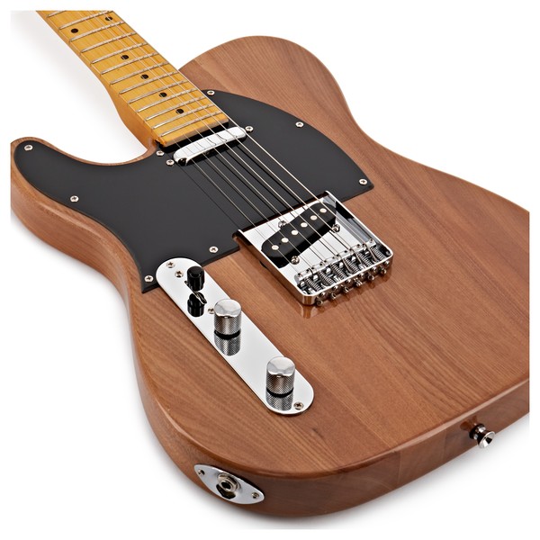 Knoxville Left Handed Electric Guitar by Gear4music, Natural