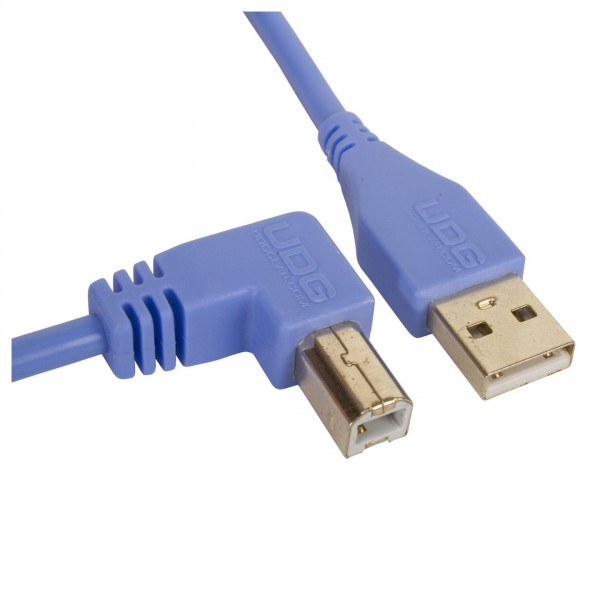UDG Cable USB 2.0 (A-B) Angled 1M Blue