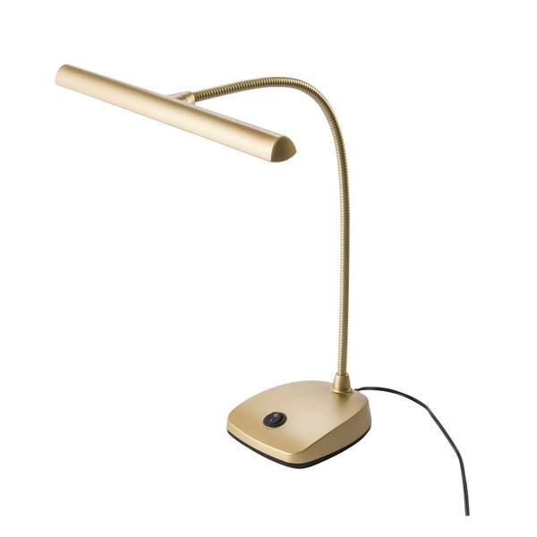 K&M 12297 LED Piano Lamp, Gold, EU Plug