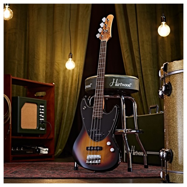 Hartwood Delta Bass Guitar, Sunburst