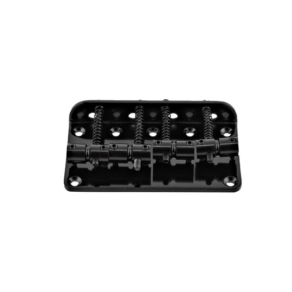 Guitarworks 4-Saddle Bass Guitar Bridge, Black