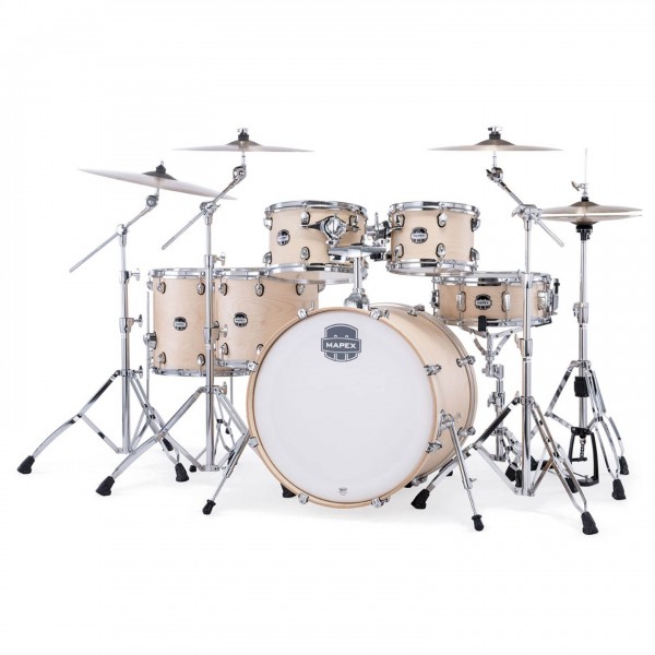 Mapex Mars Maple 22" 6pc Studioease Kit w/Hardware, Natural Satin