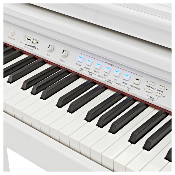 GDP-100 Digital Grand Piano by Gear4music, Gloss White - Ex Demo