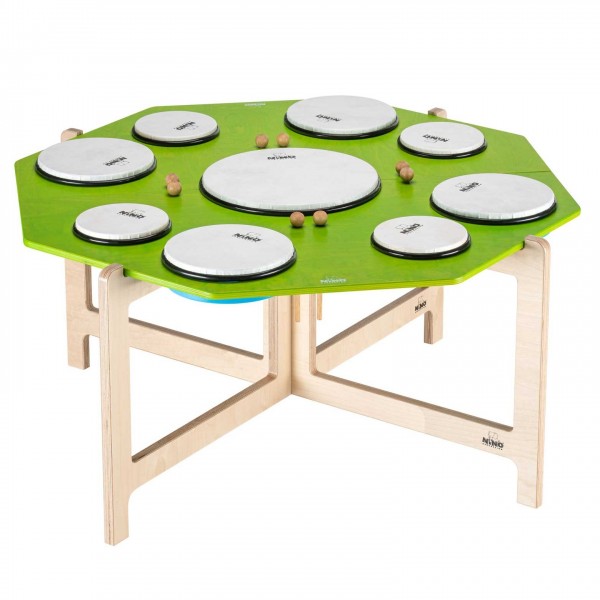 Nino by Meinl Classroom Hand Drum Rhythm Set With Stools, 16 pcs